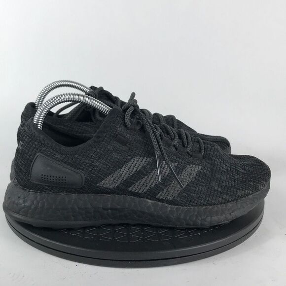 Adidas PureBoost Triple Black Athletic Running Shoes BB6288 Men’s Size 7.5 - Picture 4 of 12